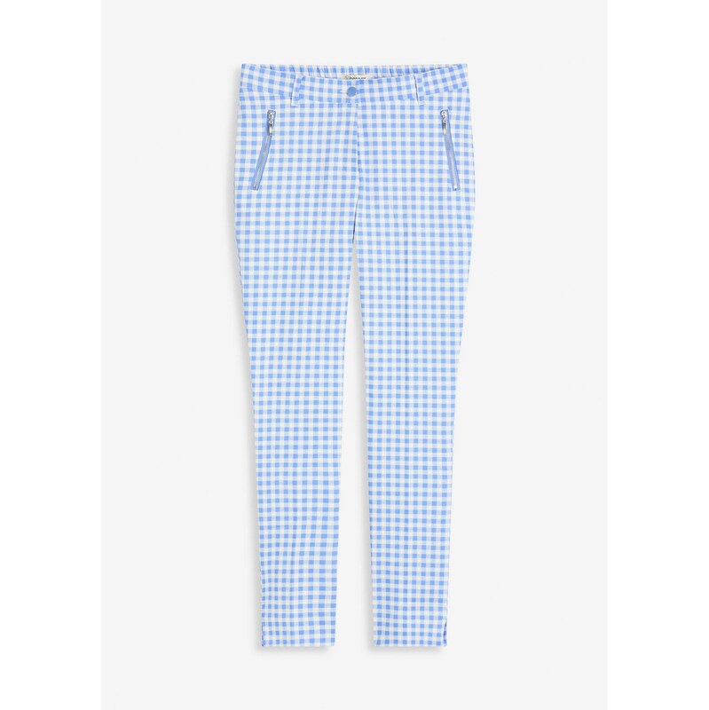 bonprix Nohavice Vichy Karo, farba modrá 63478519