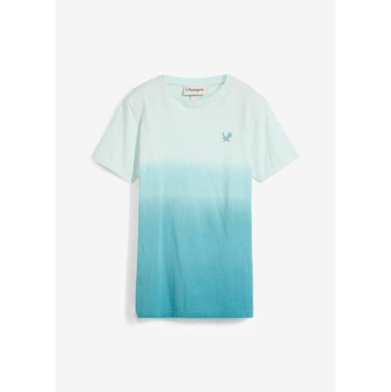 bonprix Tričko s farebným prielivom, z čistej bio bavlny, farba zelená 63478568