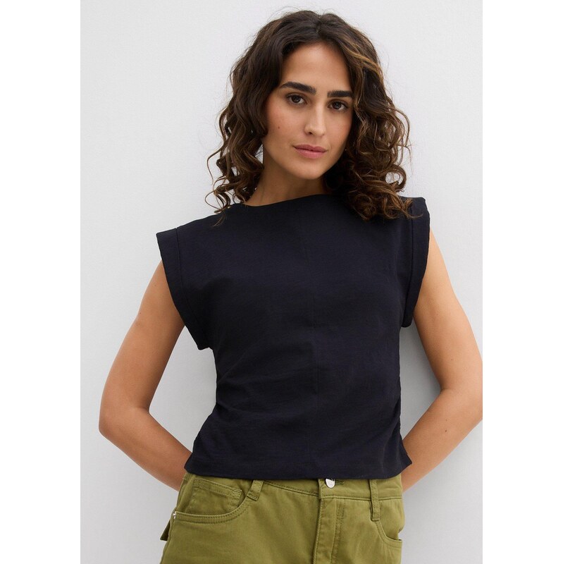 bonprix Tričko z čistej bavlny, farba čierna 63477881