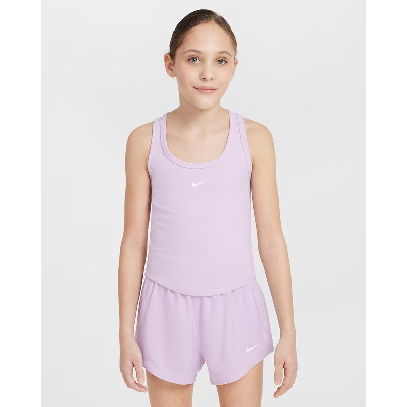 Nike One Fitted Big Kids Girl Tank Top DOLL/WHITE 537 63479191