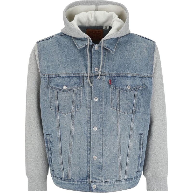 Levis Big & Tall Prechodná bunda Hybrid Hoodie Trucker Jacket (Big & 67652030