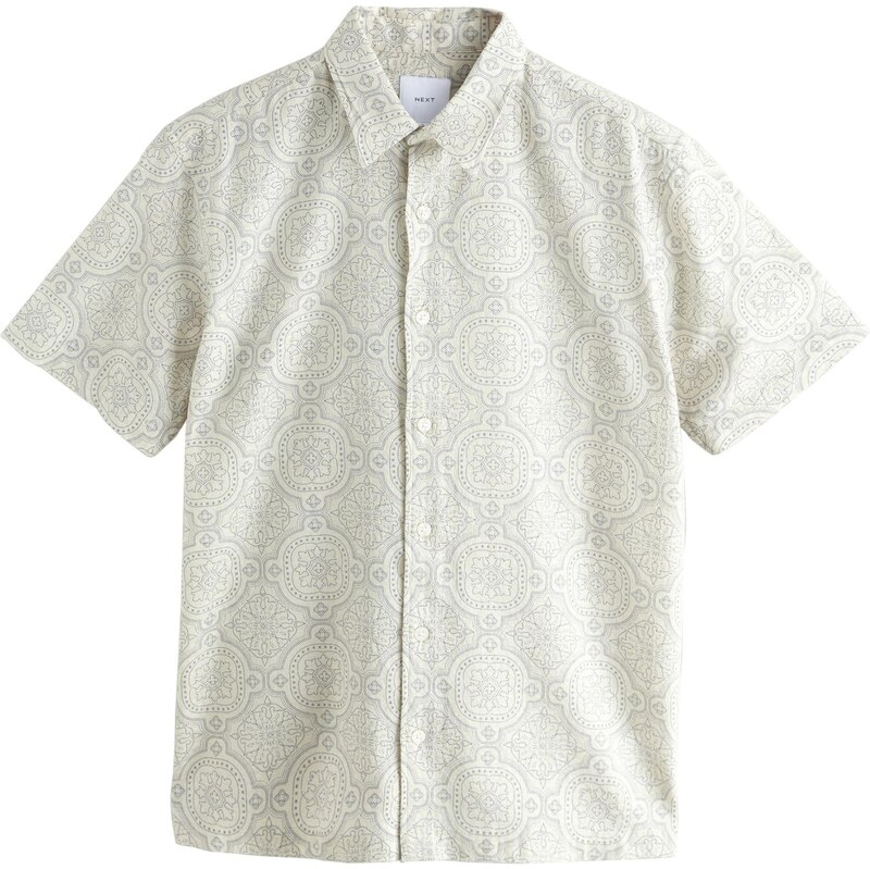 Next Košeľa nebielená / tmavomodrá 63482725