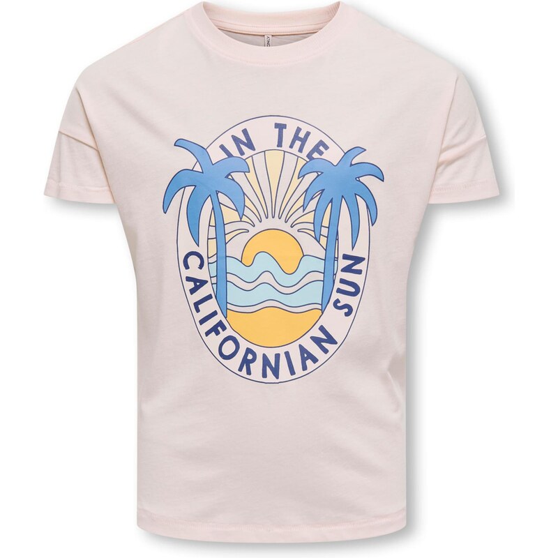 ONLY GIRLS Tričko KOGEMMA svetlomodrá / oranžová / ružová 63482897