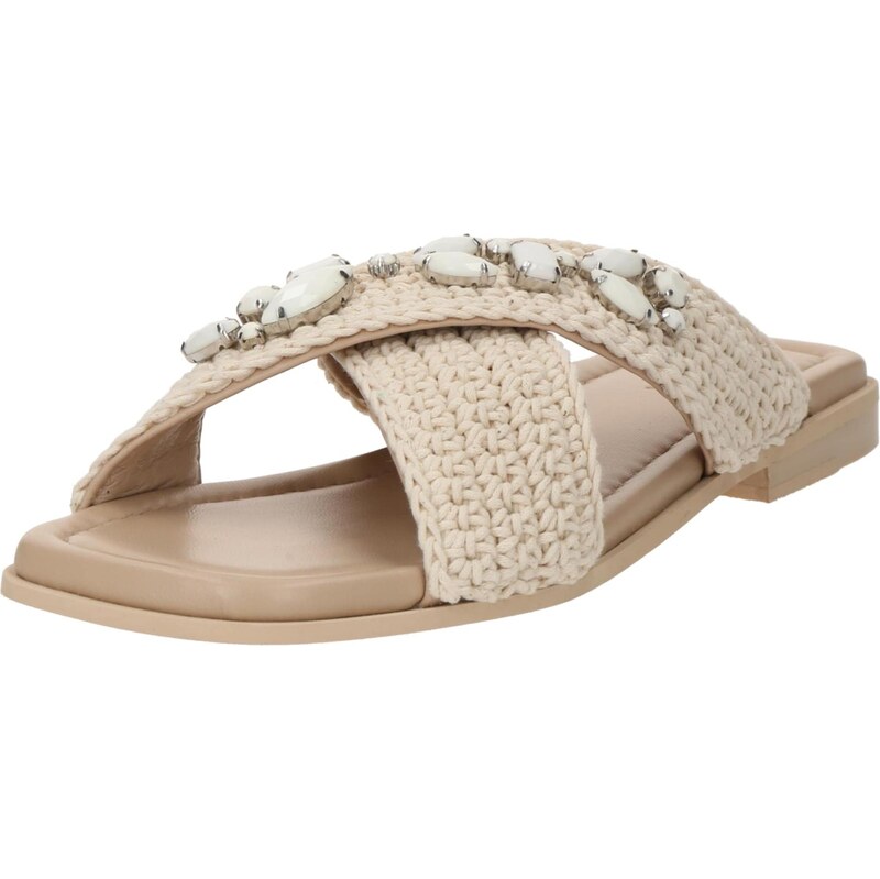 INUIKII Šľapky nebielená / strieborná / perlovo biela 63505710