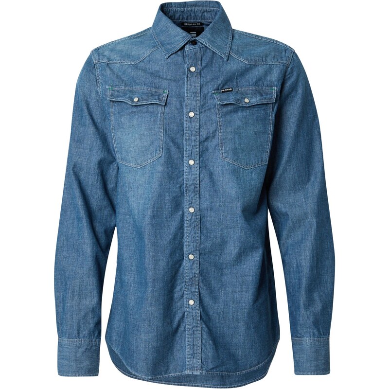 G-STAR Košeľa modrá denim 63701972