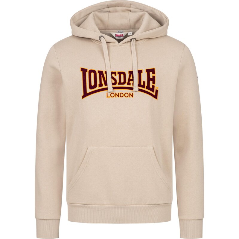 LONSDALE Mikina Classic piesková / žltá / burgundská 63694370