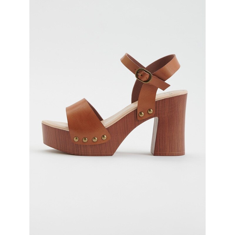 KOROSHI Sandále gaštanová 66189476