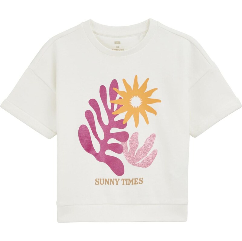 WE Fashion Mikina medová / fialová / šedobiela 65651627