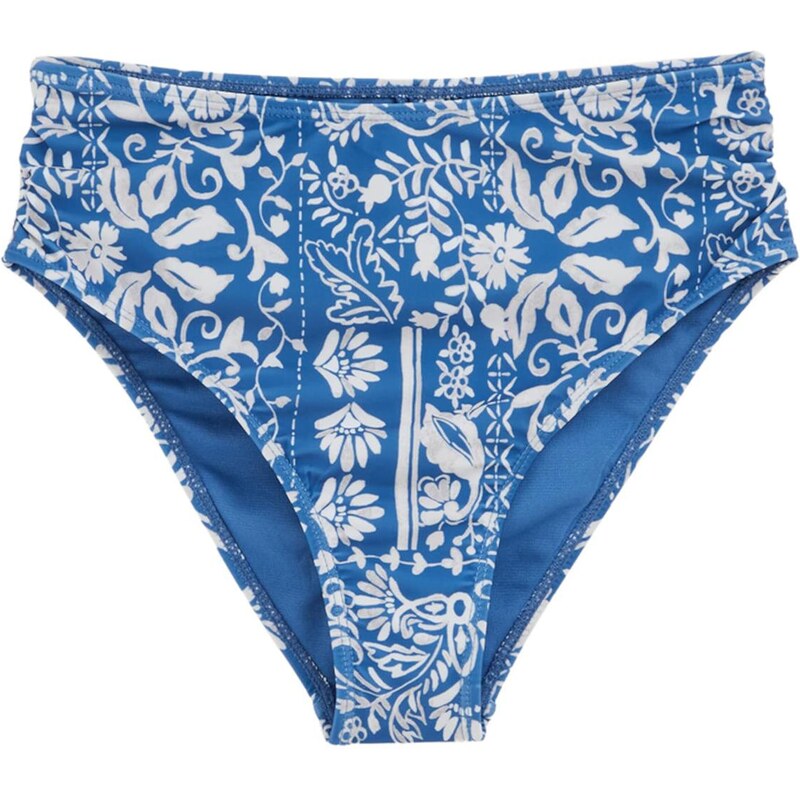 WE Fashion Bikinové nohavičky kráľovská modrá / biela 65878231