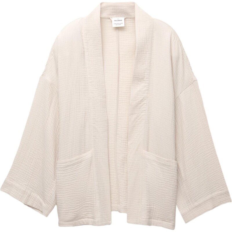 Pull&Bear Kimono svetlobéžová 65878219