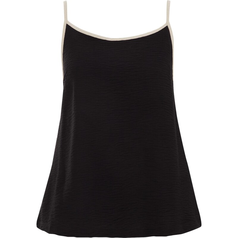 WE Fashion Top sivobéžová / čierna 65878235