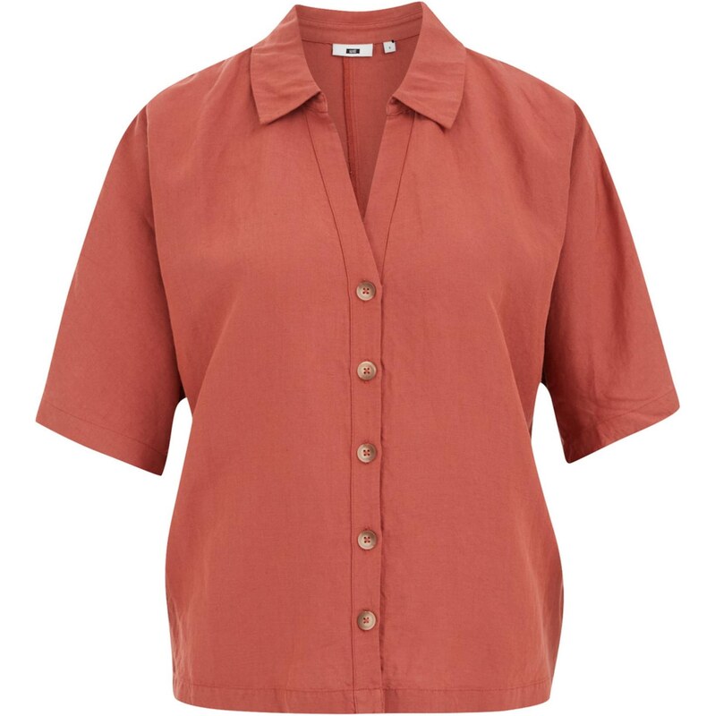 WE Fashion Blúzka hrdzavo červená 65878239