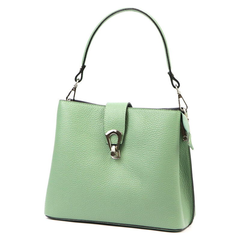 Kožená kabelka Luka zelená KZ57587 63487563