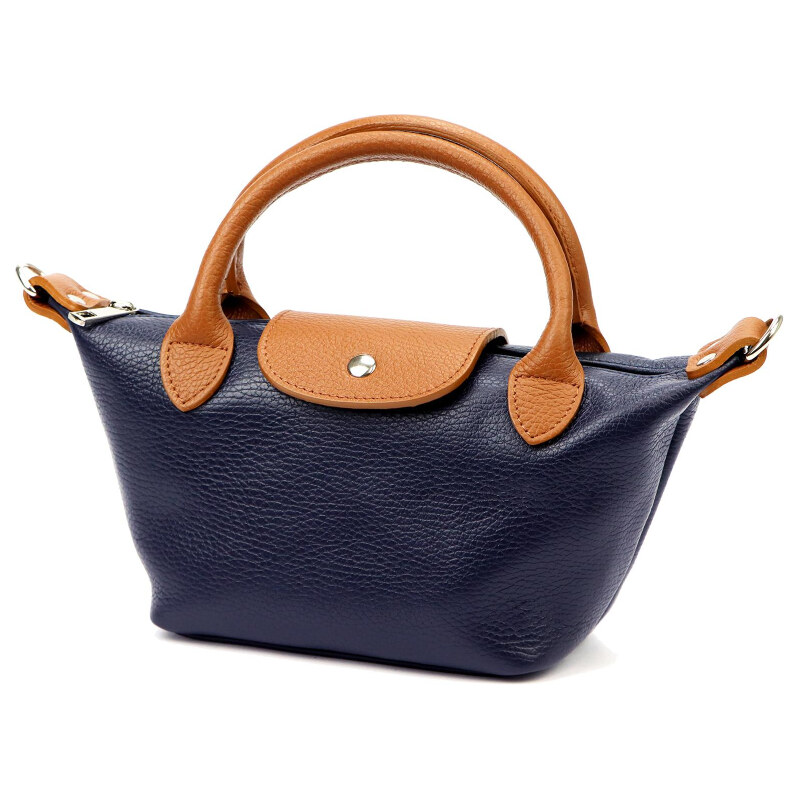 Kožená kabelka modrá Luka KZ57599 63487584