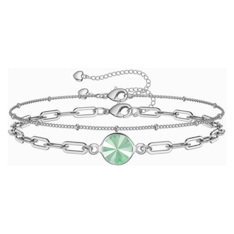 SWAROVSKI Elements Swarovski e. set dvoch náramkov na nohu/ruku Laguna 63488525