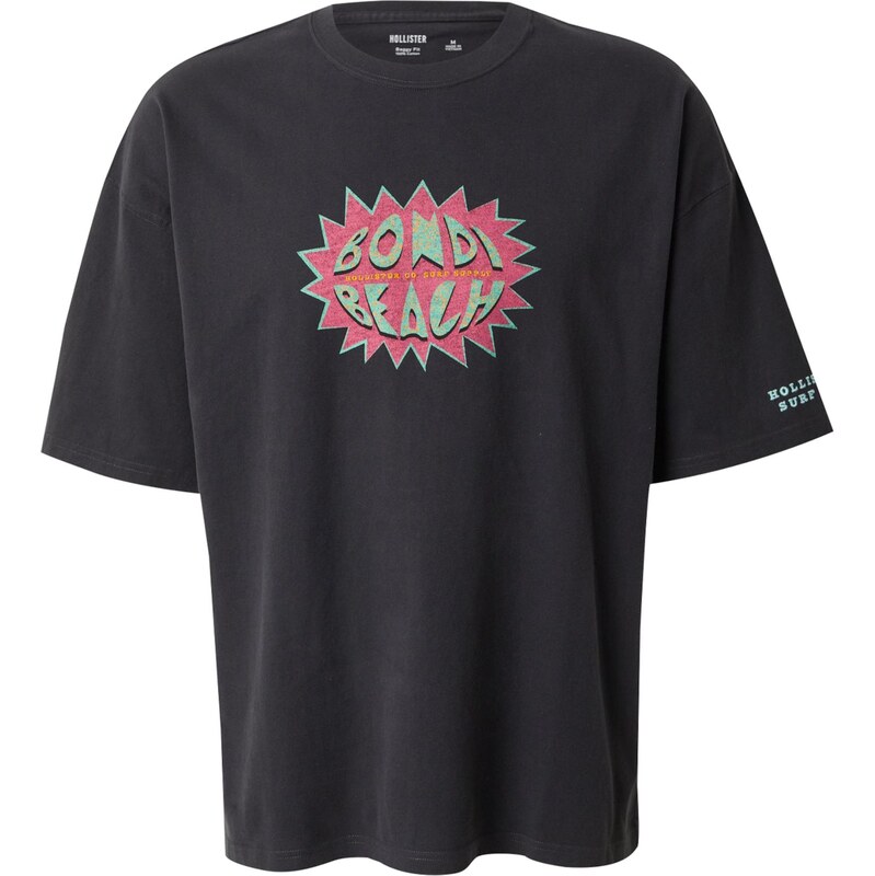 HOLLISTER Tričko mätová / oranžová / ružová / čierna 63490887