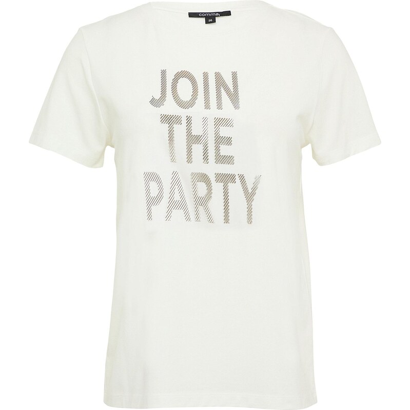 COMMA Tričko zlatá / strieborná / biela 63490679