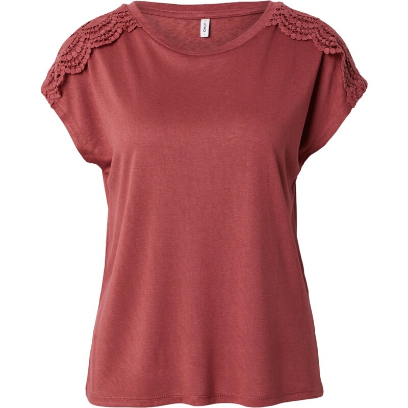 ONLY Tričko ONLSIA hrdzavo červená 63490901