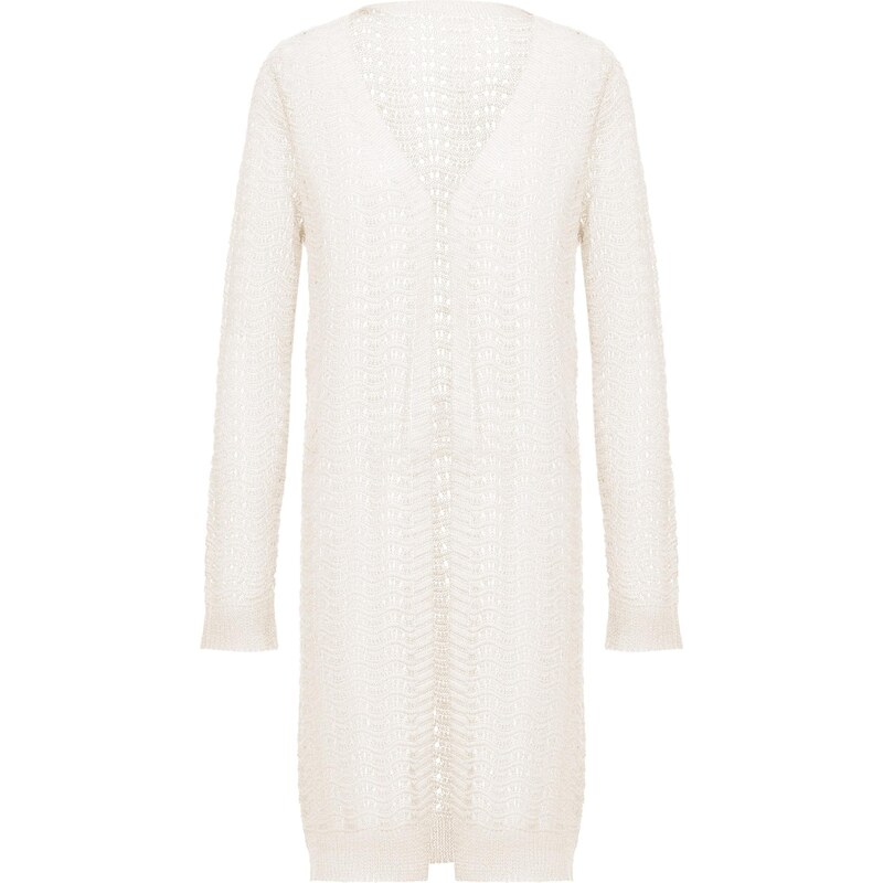 BLONDA Kardigán biela ako vlna 65869689