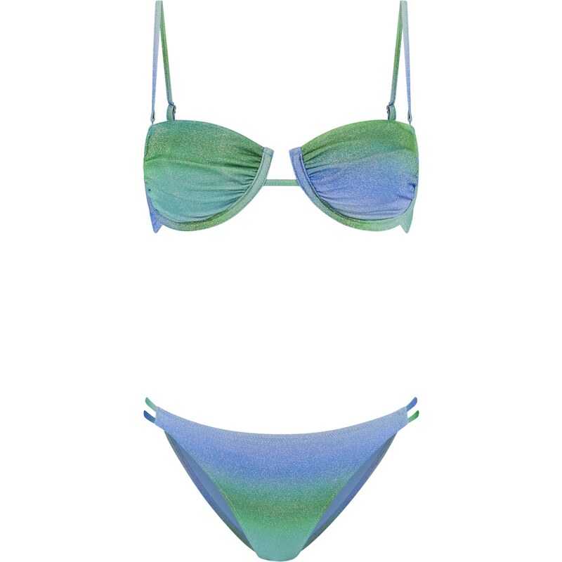 Shiwi Bikiny Demi modrá / zelená 65651699