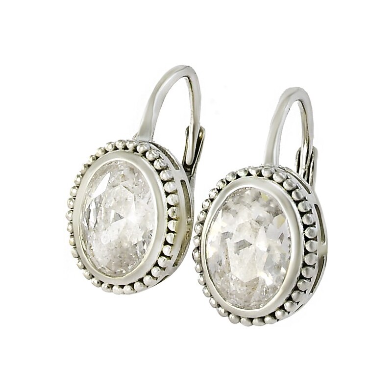Strieborné náušnice Glare 765 63491431