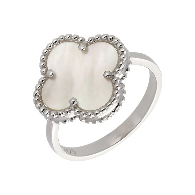MAJYA Strieborný prsteň LUCKY JOE white 11837/5 64582462