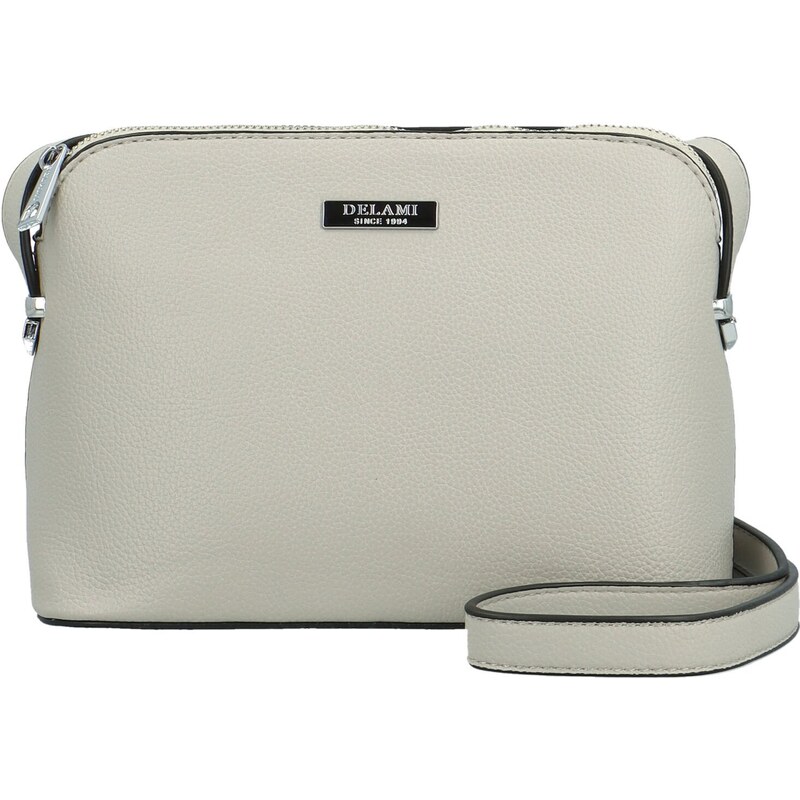 Dámska crossbody kabelka svetlo šedá - Delami Glamore šedá 63524921