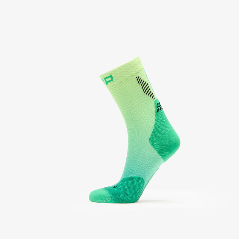 Ponožky CEP Mid Cut Gradient Socks Green/ Lime Fade L 63492177