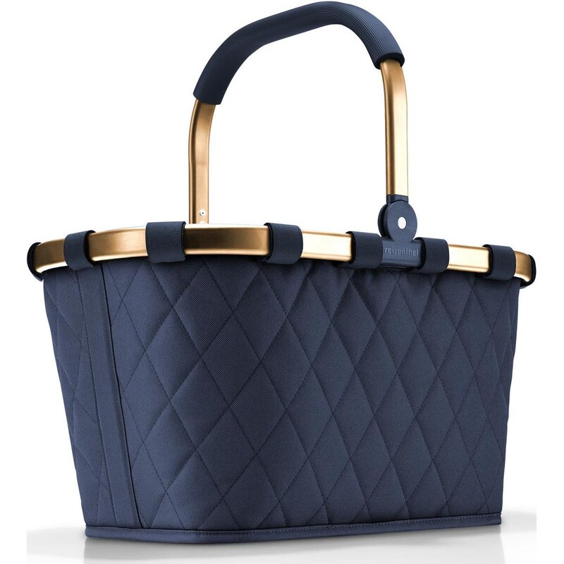 Skladací nákupný košík Reisenthel Carrybag Frame Rhombus Midnight Gold 63492461