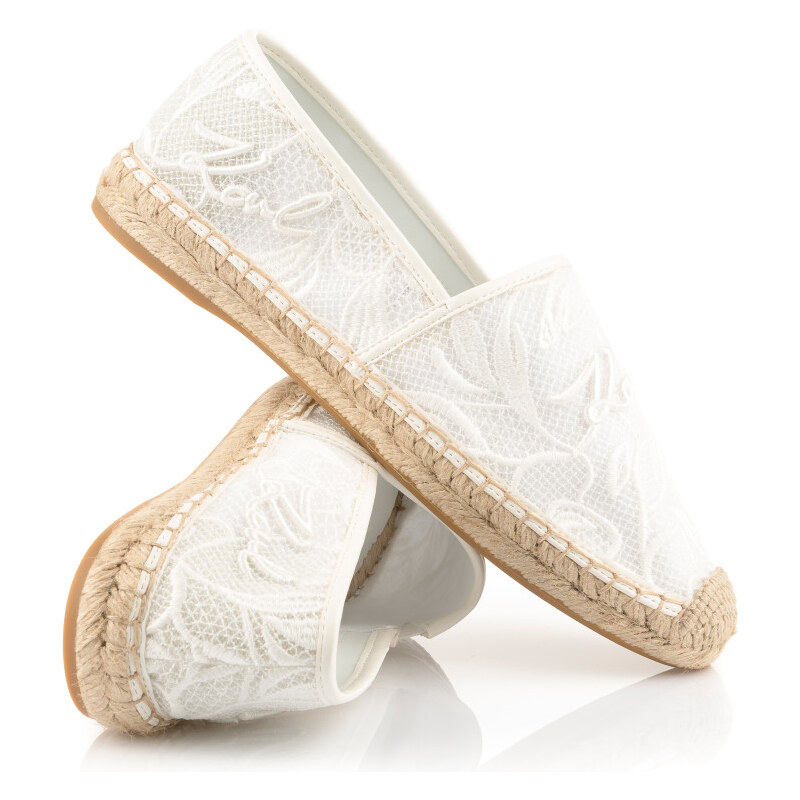 E-shop ESPADRILKY KARL LAGERFELD KAMINI ORCHID LACE SLIP ON