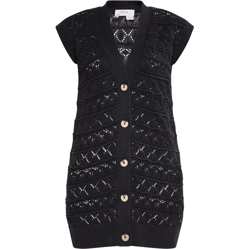 usha FESTIVAL Pletená vesta čierna 63694363