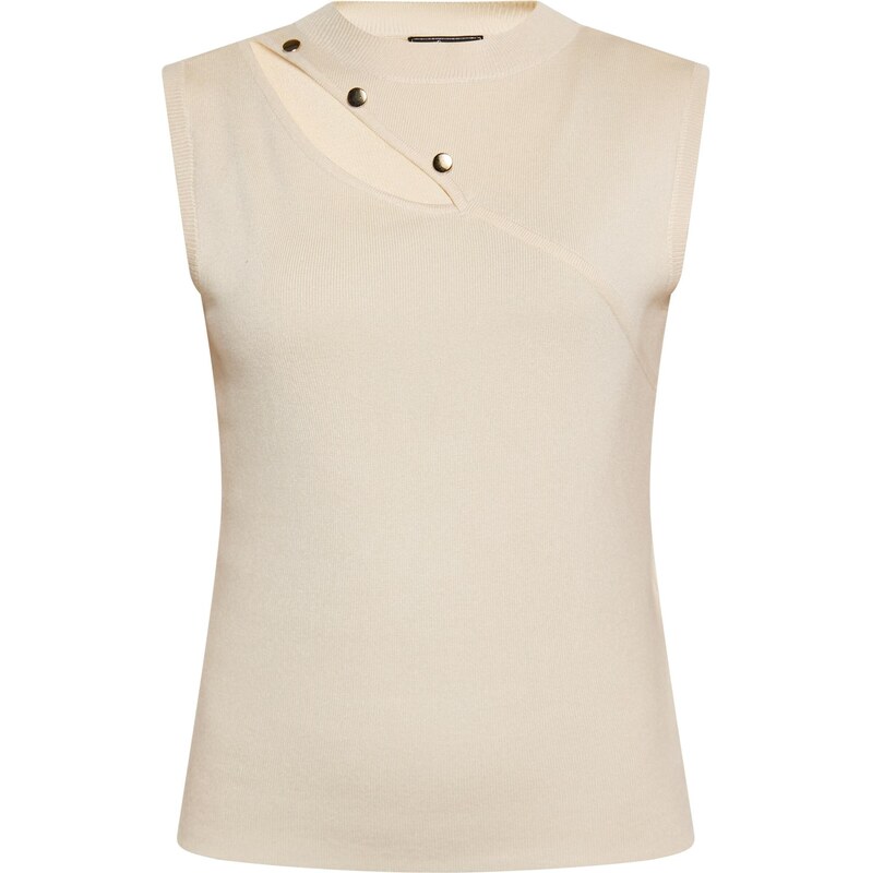 faina Vyšívaný top piesková 63658482