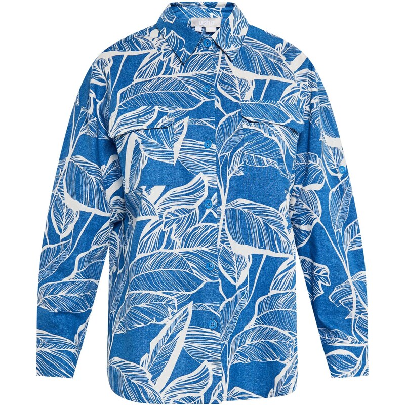 Usha Blúzka modrá / biela 65872345