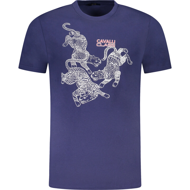 Cavalli Class pánske tričko s krátkym rukávom modré 64711879