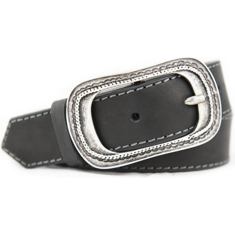 Čierny dámsky kožený opasok (GPD99) 63500535