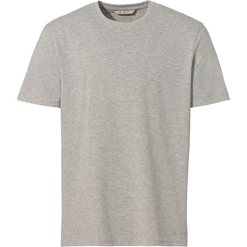 Vaude tričko Mineo Striped, pánske, šedé (pigeon grey) 63501040