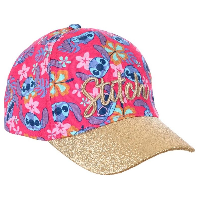 LILO AND STITCH Ružovo-zlatá detská šiltovka Stitch 65151913