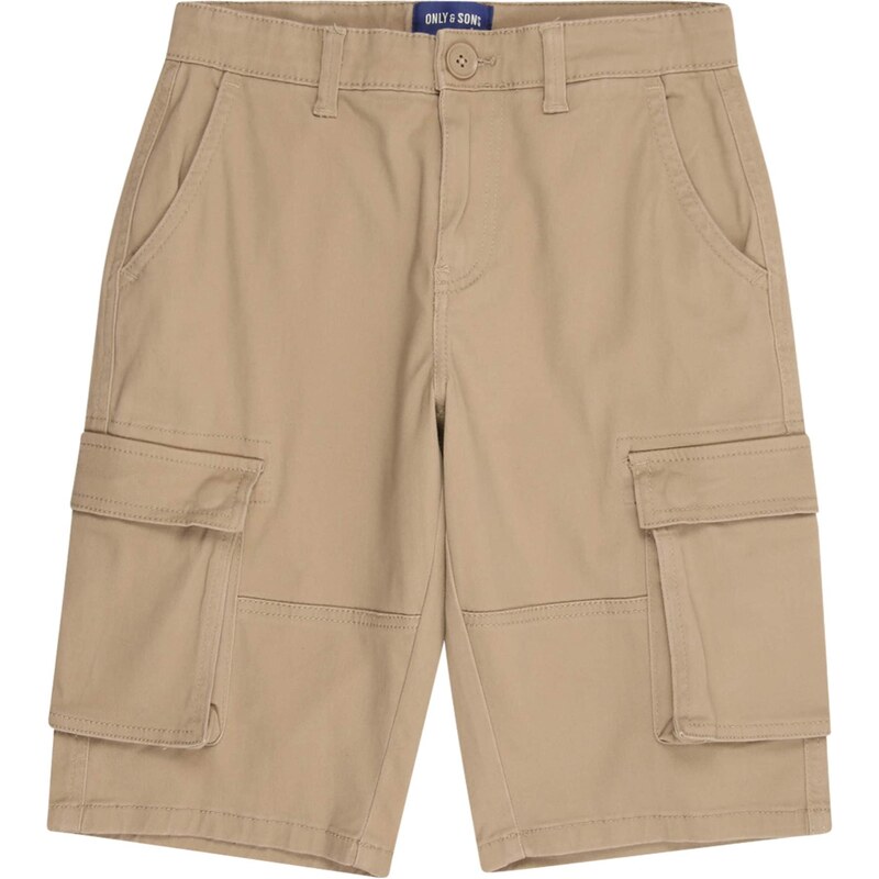 Only & Sons Junior Nohavice OSJCAM tmavobéžová 63505869