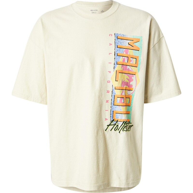 HOLLISTER Tričko svetlomodrá / oranžová / ružová / šedobiela 63505941