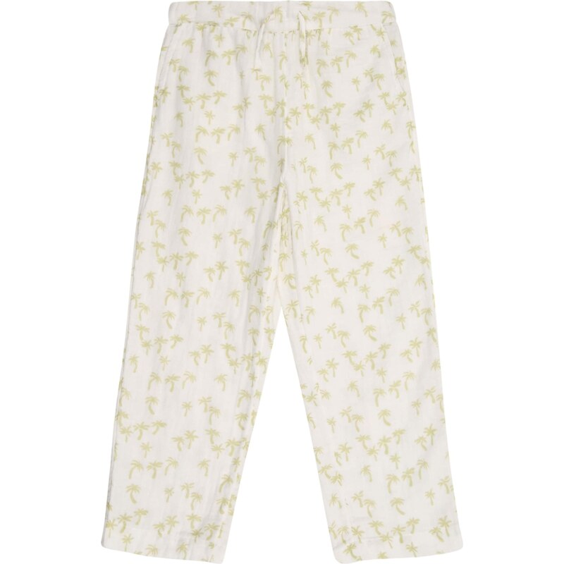 Only Mini Nohavice KMGPalm Thyra svetlosivá / limetová 63505982