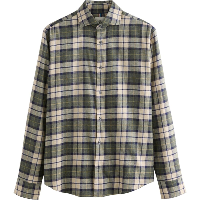 Next Košeľa krémová / žltá / zelená 63505519