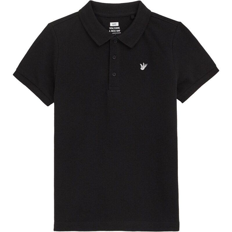 WE Fashion Tričko čierna / biela 54300895