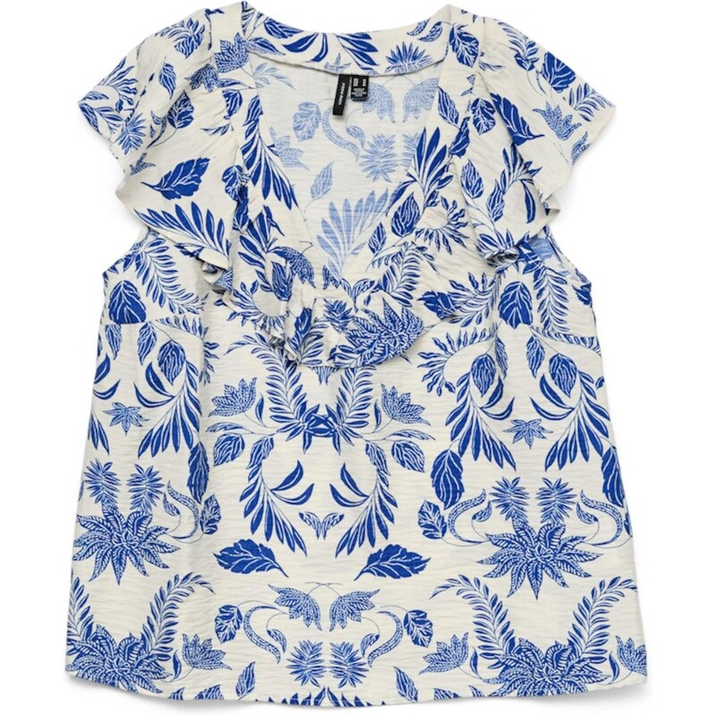 VERO MODA Blúzka VMKAIA nebielená / modrá 65875421