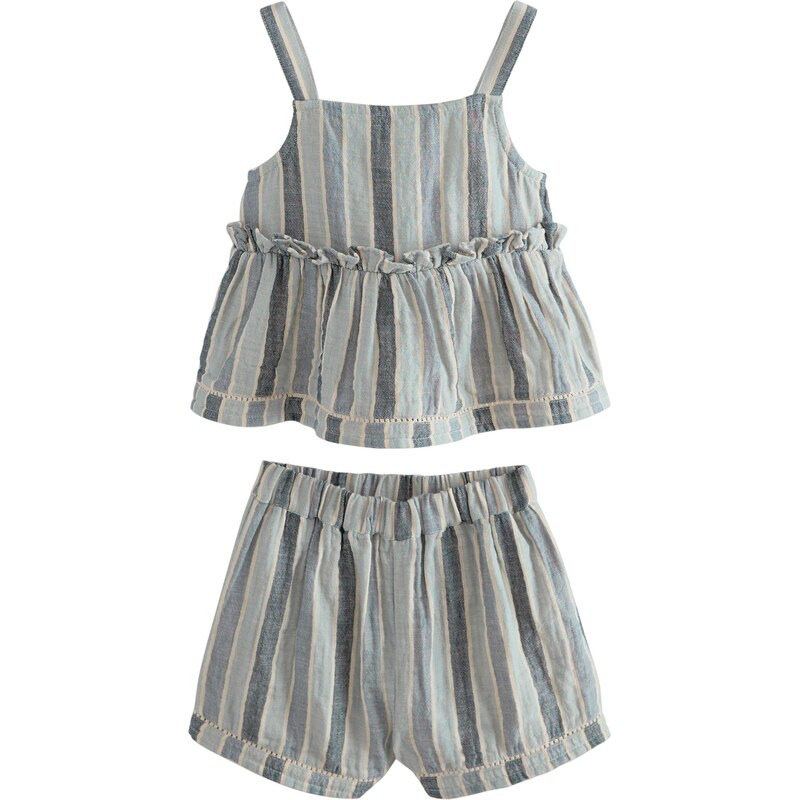 Next Set námornícka modrá / svetlomodrá / biela 64565422