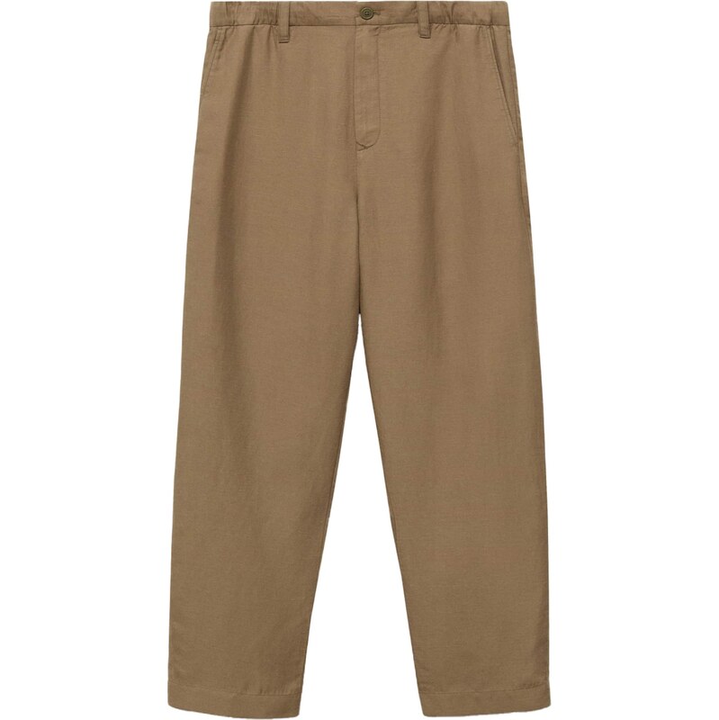 MANGO MAN Nohavice RUSTIC hnedá 64173993