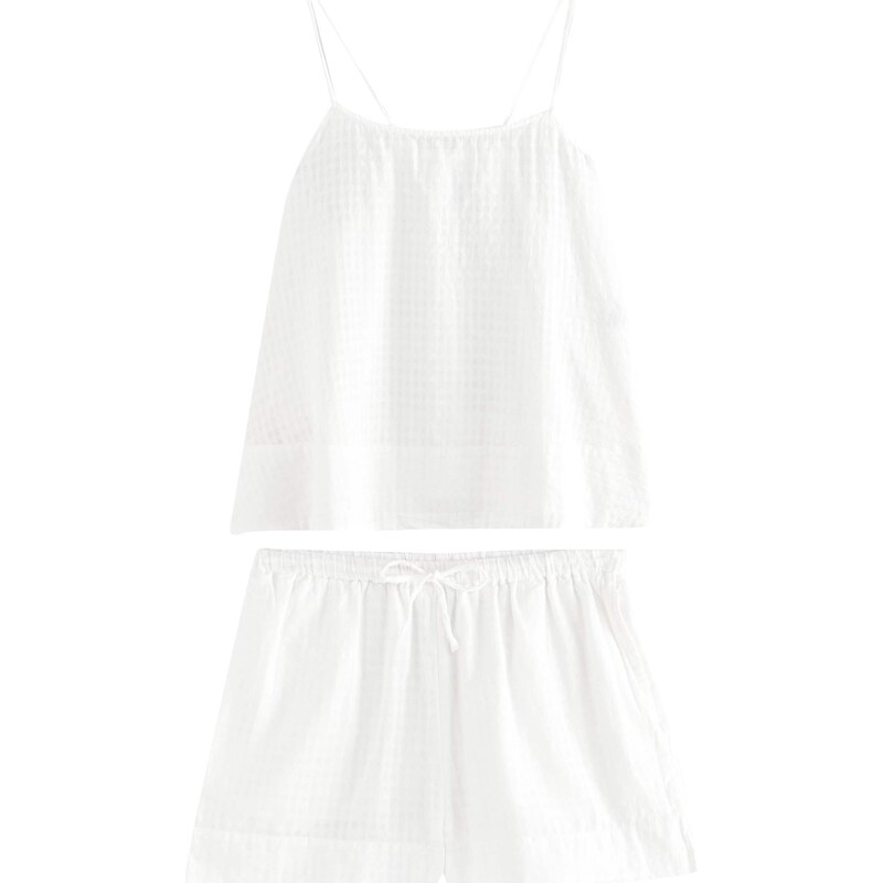 Next Pyžamo Gingham biela 65650112