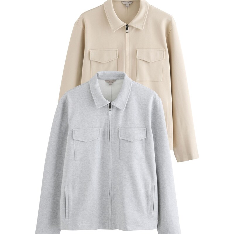 Next Prechodná bunda svetlobéžová / svetlosivá 63517680