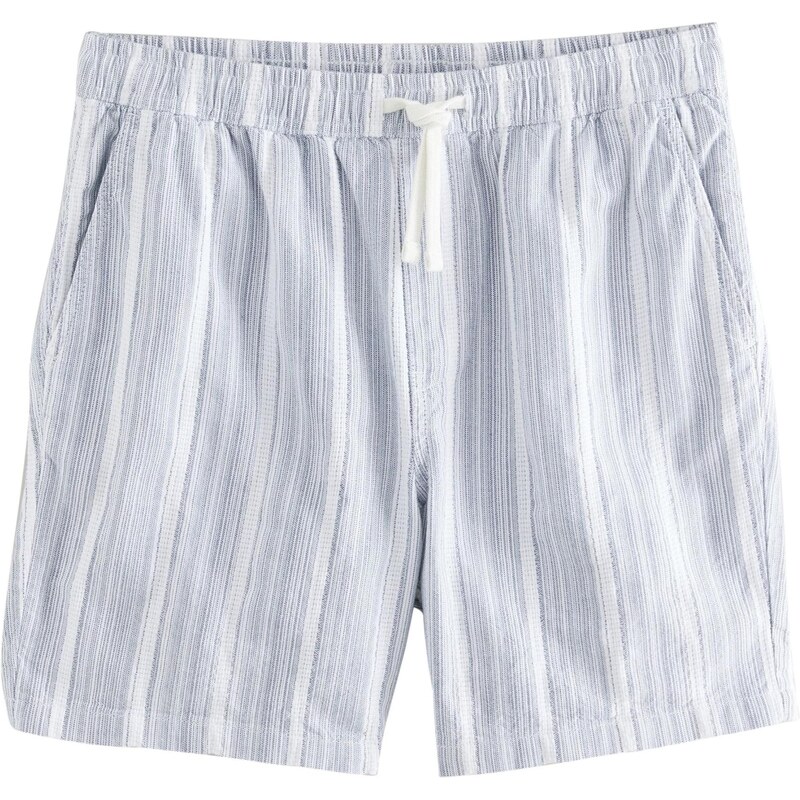 Next Nohavice modrosivá / biela 63517691