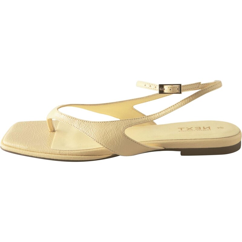 Next Sandále pastelovo žltá 65877068