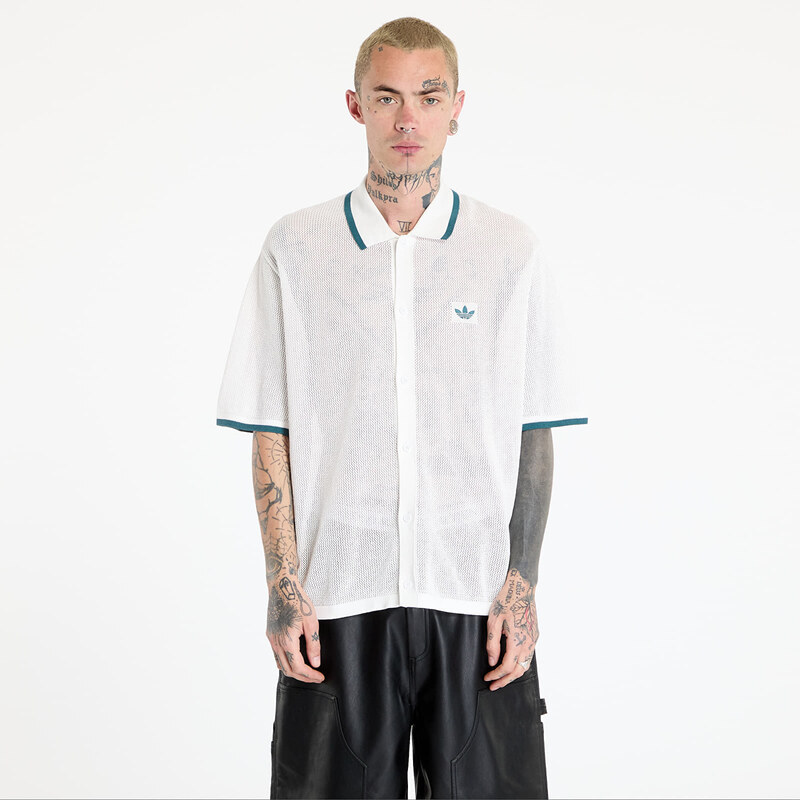 adidas Originals Košeľa adidas Button Down Knitted Shirt White/ Wonder 63517836